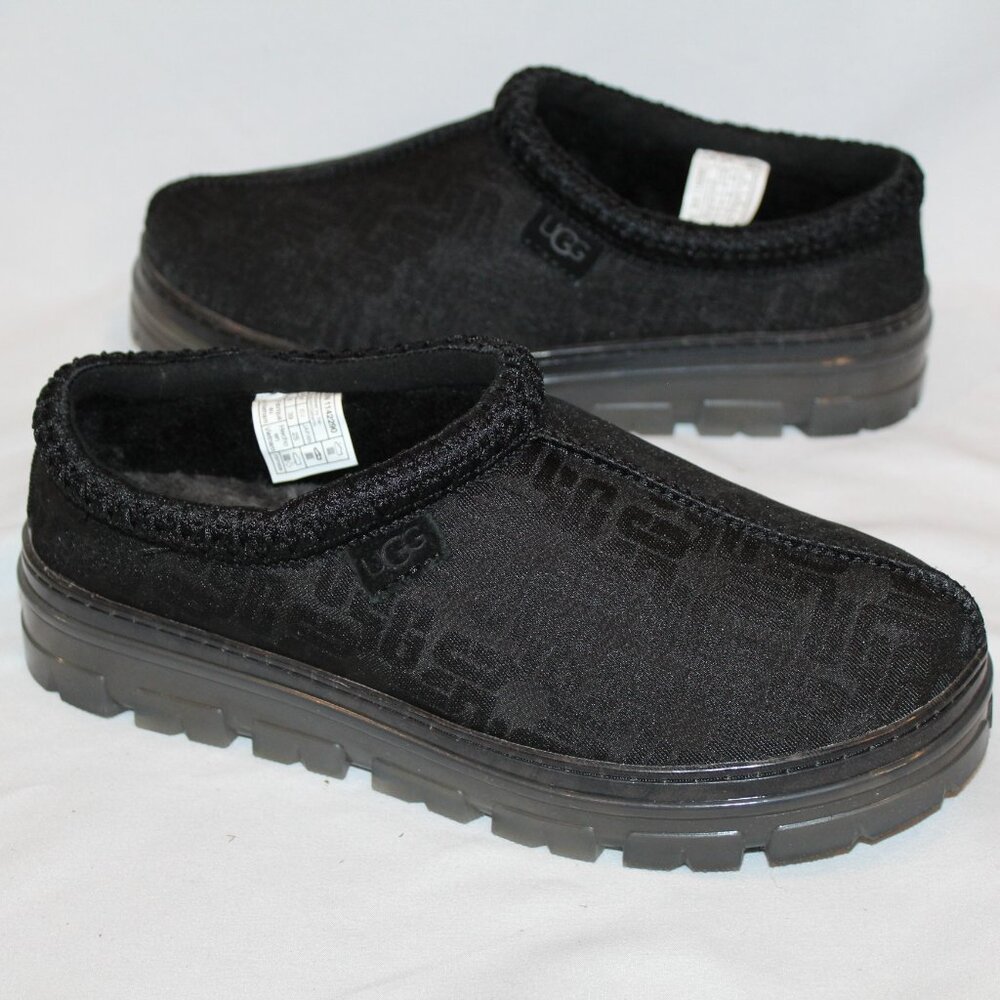 UGG Black Logo Clog Slippers